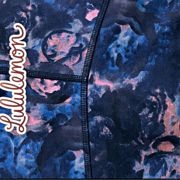 Lululemon Wunder Under Pant Full-On Luon Moody Mirage Bark Berry Deep Navy - Picture 8 of 12